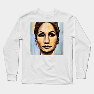 Attractive woman Jennifer Long Sleeve T-Shirt